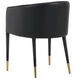 Asher Sparrow Grey / Napa Black Dining Armchair